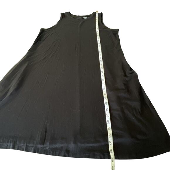Time and Tru Black Sleeveless Knit Summer Dress Size XXL 20 T-Shirt Stretch - Picture 11 of 12